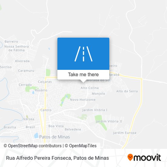 Rua Alfredo Pereira Fonseca map