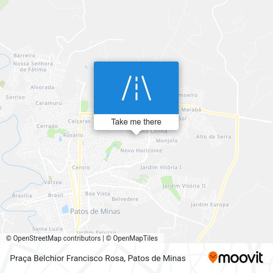Praça Belchior Francisco Rosa map