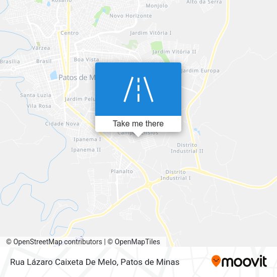 Rua Lázaro Caixeta De Melo map