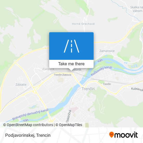 Podjavorinskej map