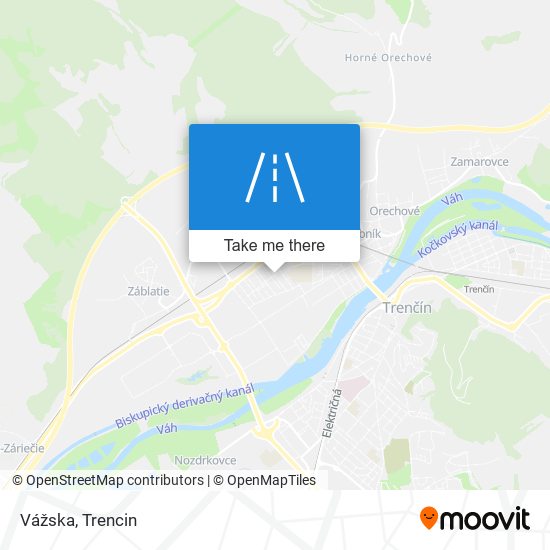 Vážska map