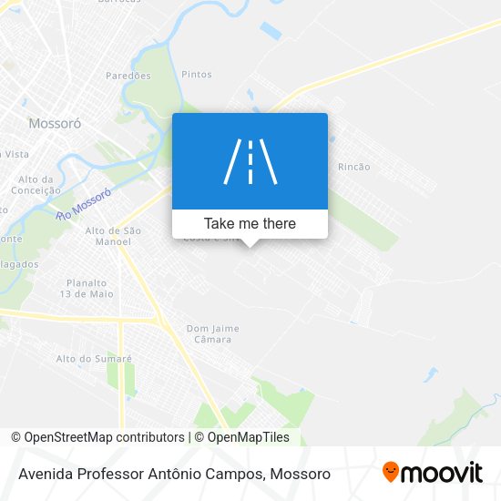 Avenida Professor Antônio Campos map