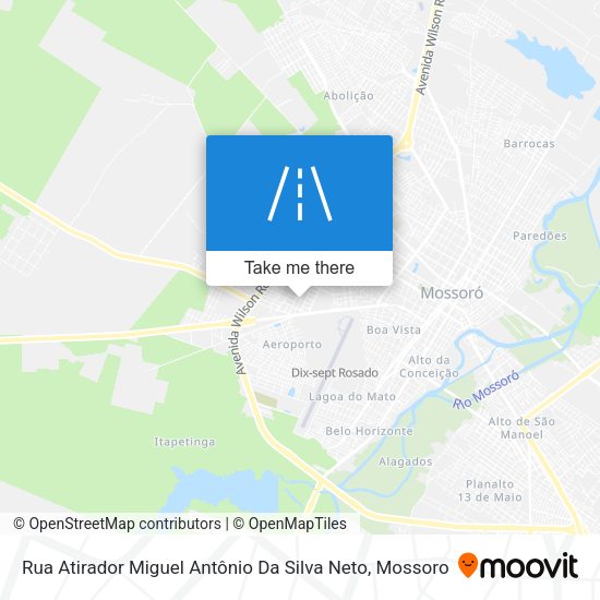 Rua Atirador Miguel Antônio Da Silva Neto map