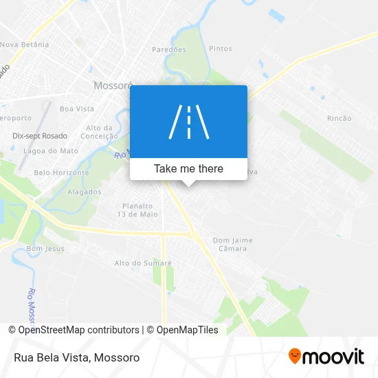 Rua Bela Vista map