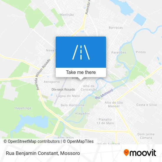 Rua Benjamin Constant map