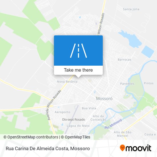 Mapa Rua Carina De Almeida Costa