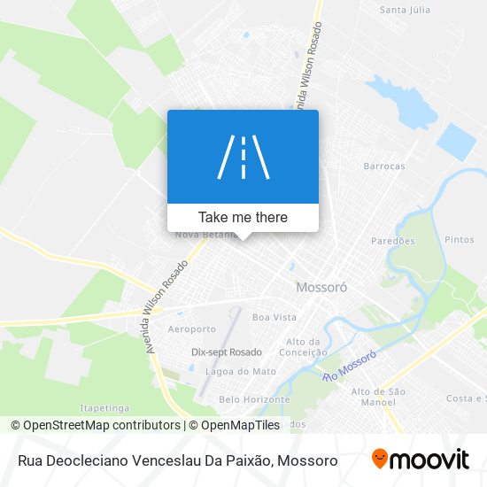 Mapa Rua Deocleciano Venceslau Da Paixão