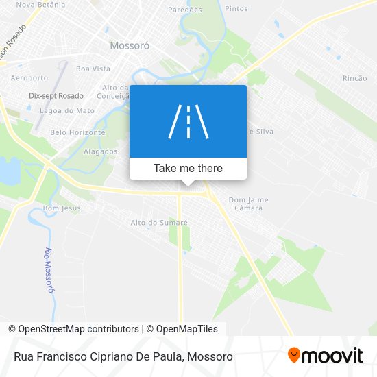 Rua Francisco Cipriano De Paula map