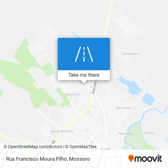 Mapa Rua Francisco Moura Filho