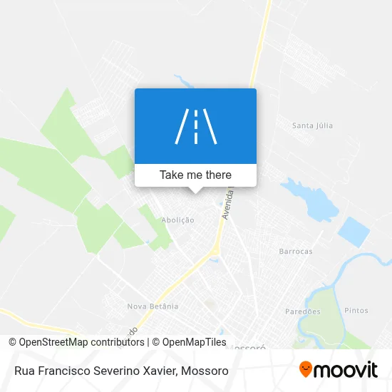 Rua Francisco Severino Xavier map