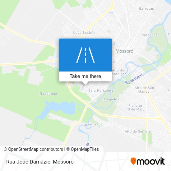 Rua João Damázio map