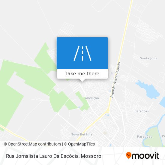 Mapa Rua Jornalista Lauro Da Escócia