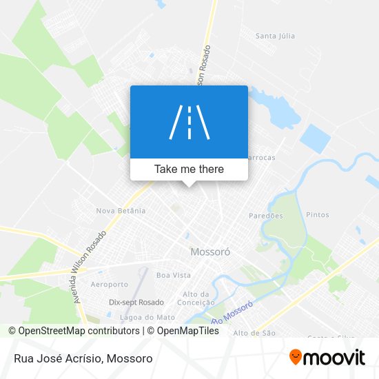 Rua José Acrísio map