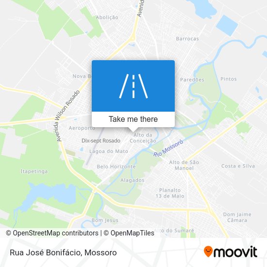 Rua José Bonifácio map