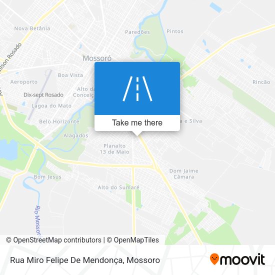 Rua Miro Felipe De Mendonça map