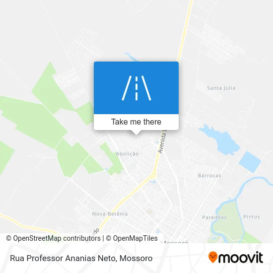 Rua Professor Ananias Neto map