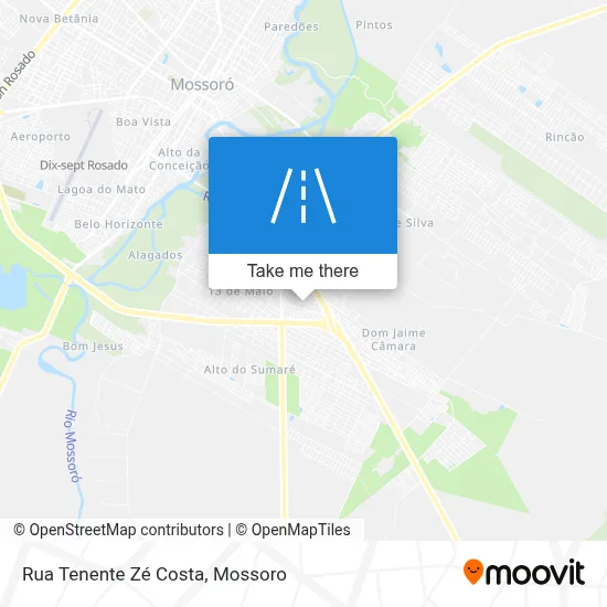 Rua Tenente Zé Costa map