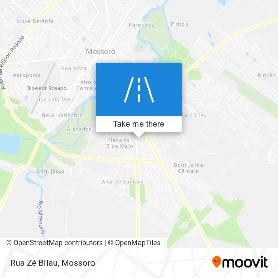 Rua Zé Bilau map