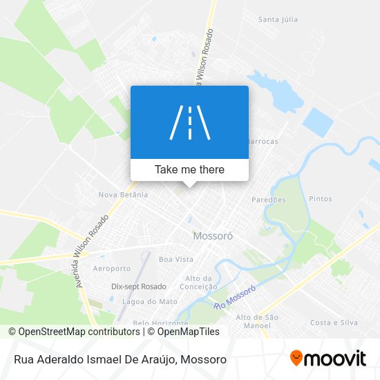 Rua Aderaldo Ismael De Araújo map