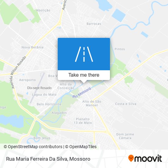 Mapa Rua Maria Ferreira Da Silva