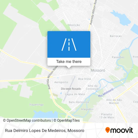 Rua Delmiro Lopes De Medeiros map