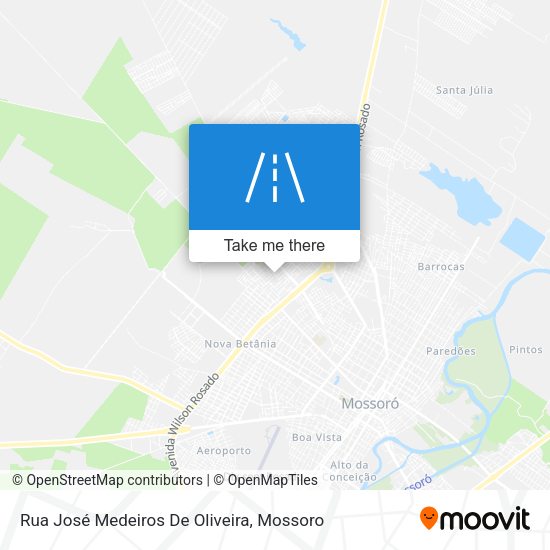 Rua José Medeiros De Oliveira map