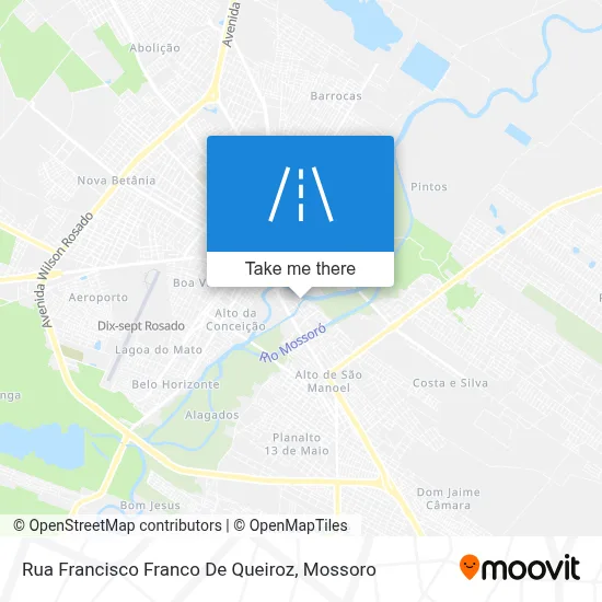 Rua Francisco Franco De Queiroz map