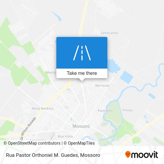 Rua Pastor Orthoniel M. Guedes map
