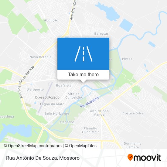 Rua Antônio De Souza map