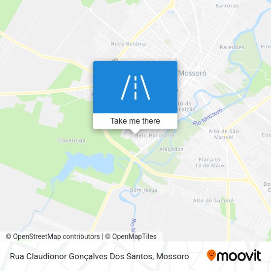 Rua Claudionor Gonçalves Dos Santos map