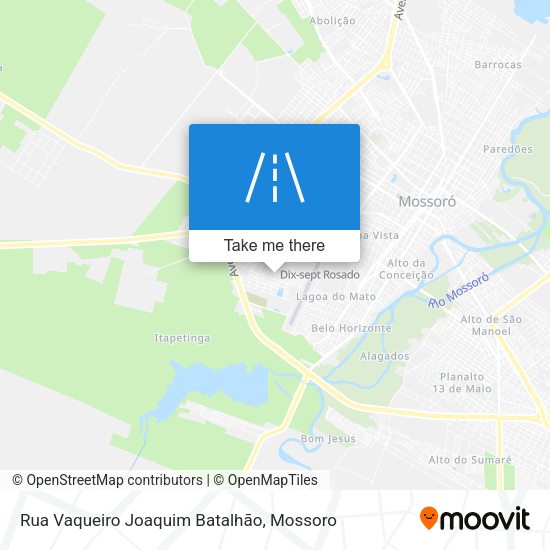 Rua Vaqueiro Joaquim Batalhão map