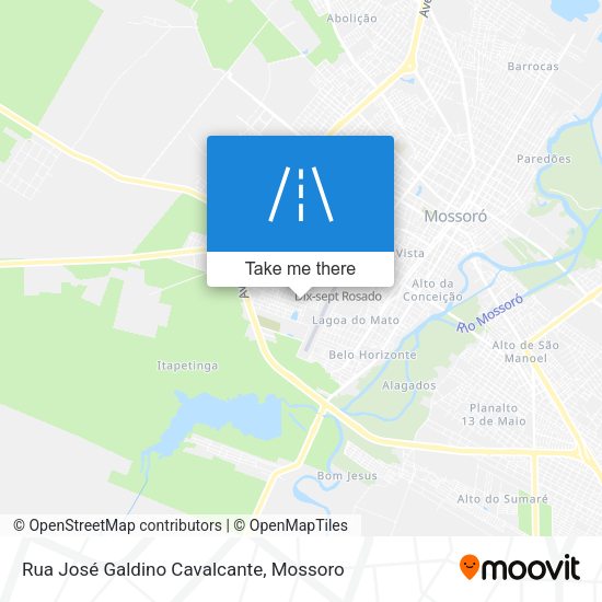 Rua José Galdino Cavalcante map