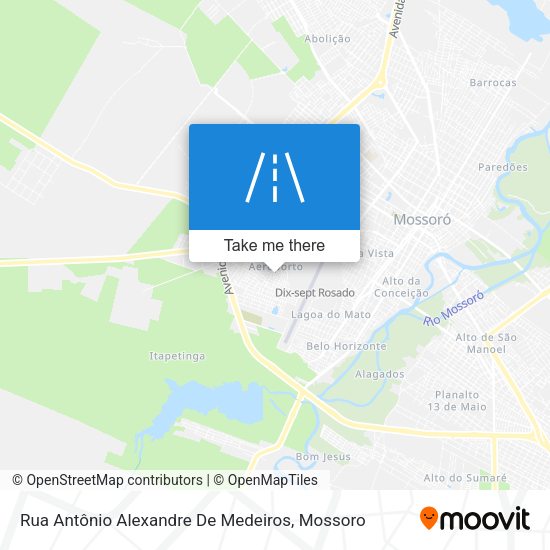 Rua Antônio Alexandre De Medeiros map