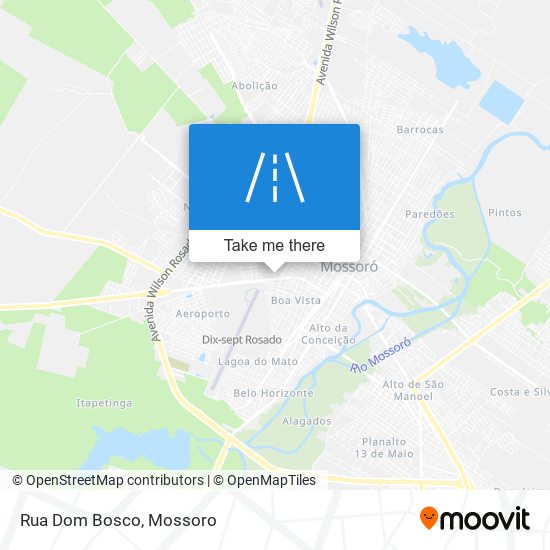 Mapa Rua Dom Bosco