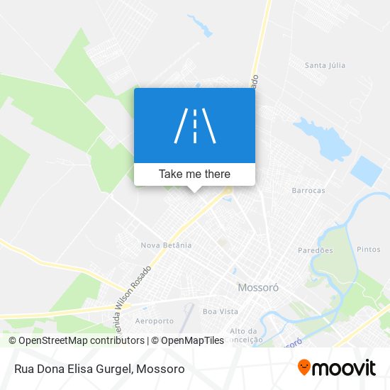 Mapa Rua Dona Elisa Gurgel