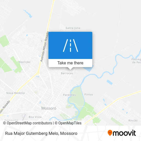 Rua Major Gutemberg Melo map