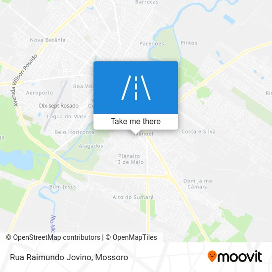 Rua Raimundo Jovino map