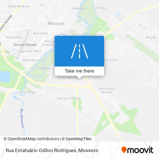 Rua Estatuário Odilon Rodrigues map