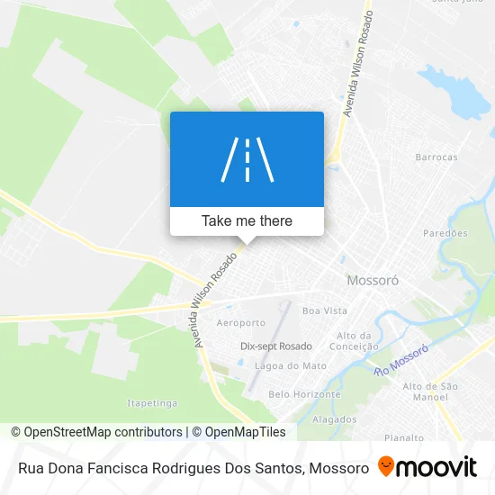 Rua Dona Fancisca Rodrigues Dos Santos map
