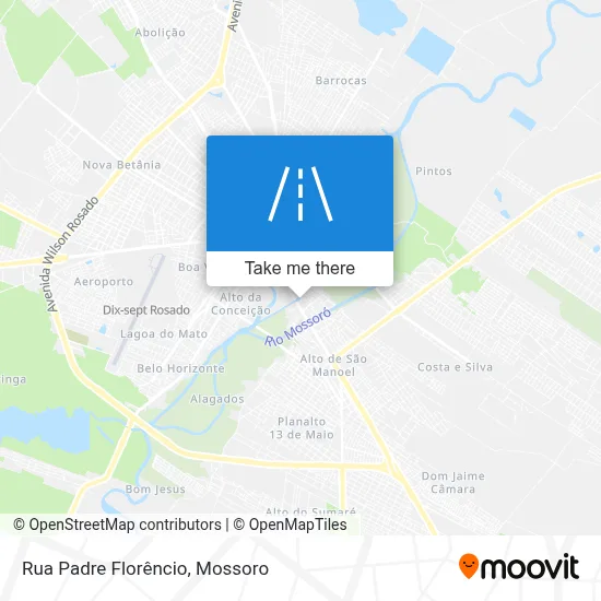 Rua Padre Florêncio map