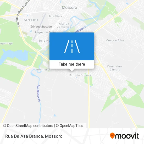 Rua Da Asa Branca map