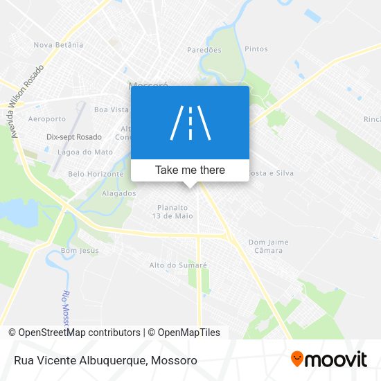 Rua Vicente Albuquerque map