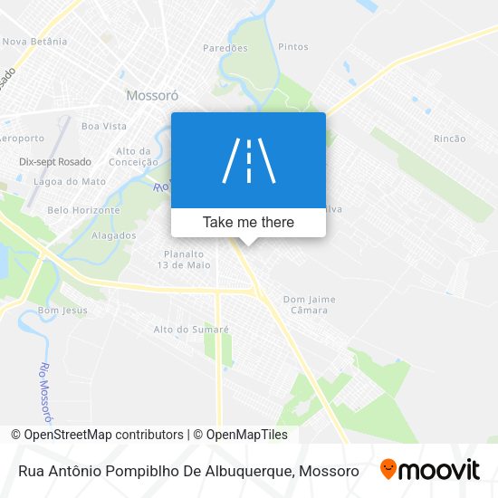 Rua Antônio Pompiblho De Albuquerque map