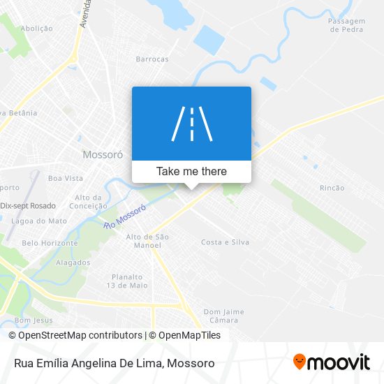 Mapa Rua Emília Angelina De Lima