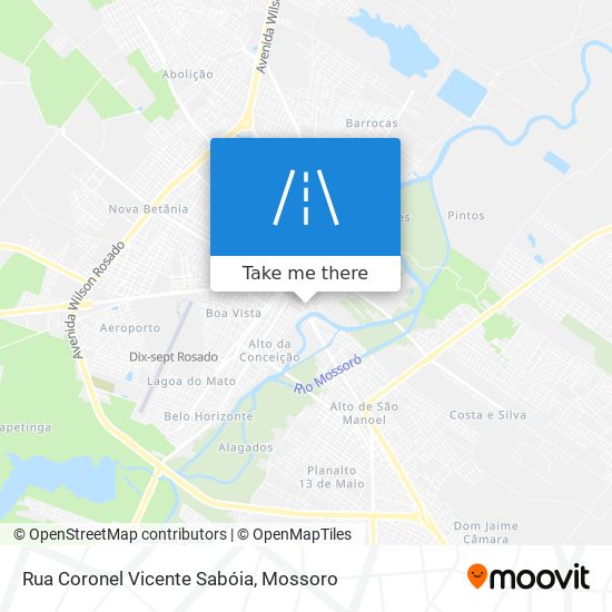 Rua Coronel Vicente Sabóia map