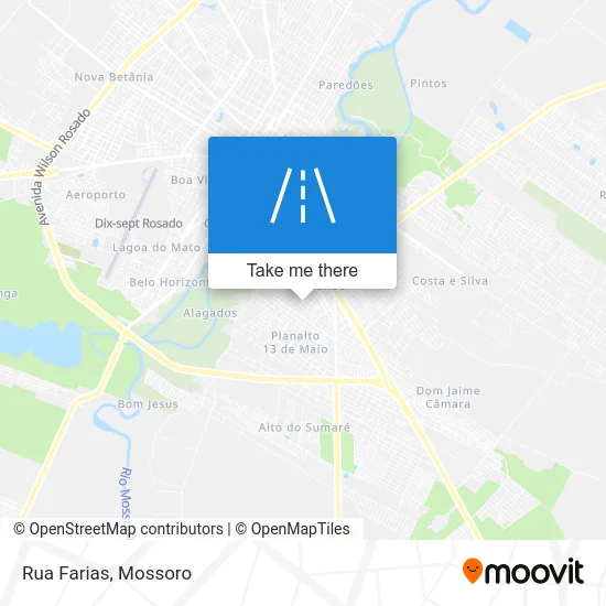 Rua Farias map
