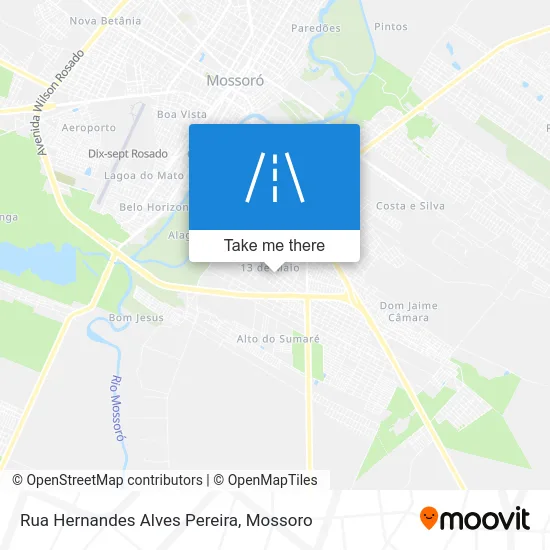 Rua Hernandes Alves Pereira map