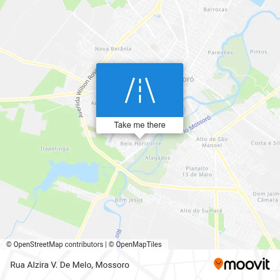 Rua Alzira V. De Melo map