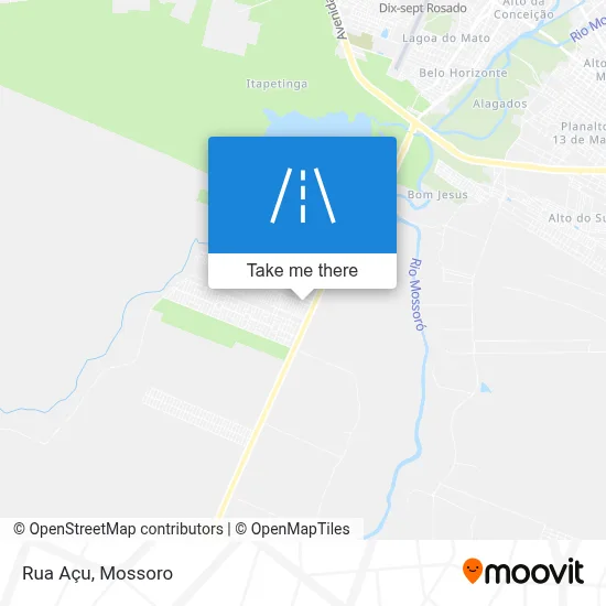 Rua Açu map
