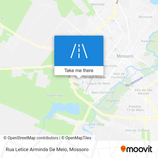 Rua Letice Arminda De Melo map
